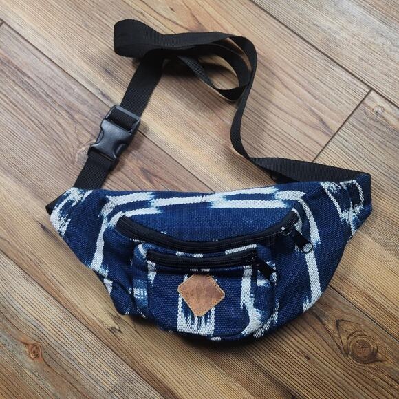 Guatemalart Denim Boho Fanny Pack Festival Hippie Summer - Picture 1 of 4